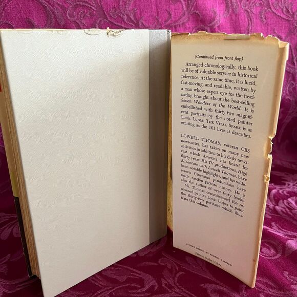 1959 The Vital Spark, 101 Outstanding Lives by Lowell Thomas, Vintage Book - Picture 10 of 10